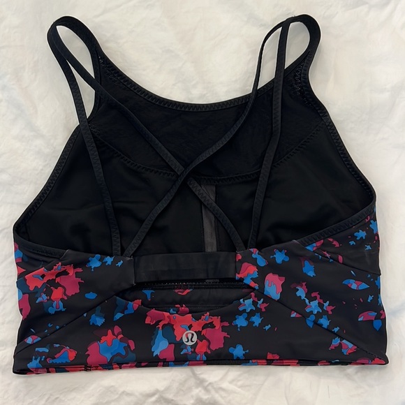 Lululemon Clip In Long Line Bra Dandy Digie Multi Luxtreme - Picture 2 of 3